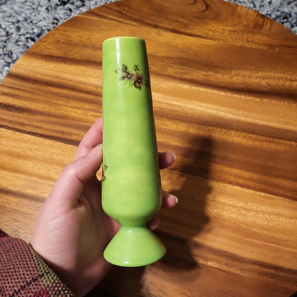 Vintage 70s Bud Vase Home Accents Floral Flower Vase Retro Funky Cool Grannycore - Picture 2 of 10